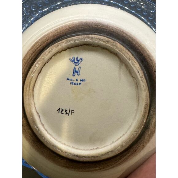 Antique Capodimonte Italy Floral Trinket Dish - Picture 6 of 6